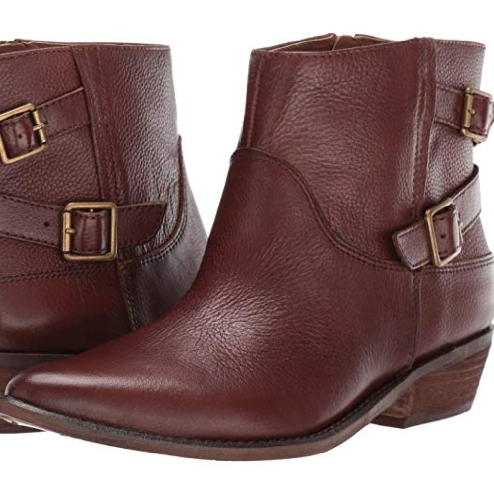 Lucky Caelyn western pointed toe booties 7.5 NWT